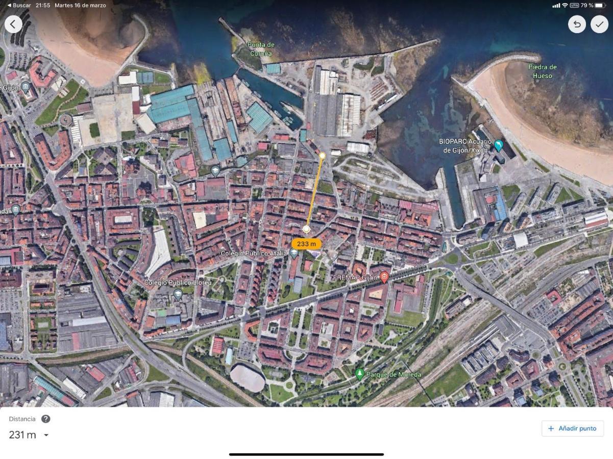 Acuarium 1 Apartment Gijon Bagian luar foto
