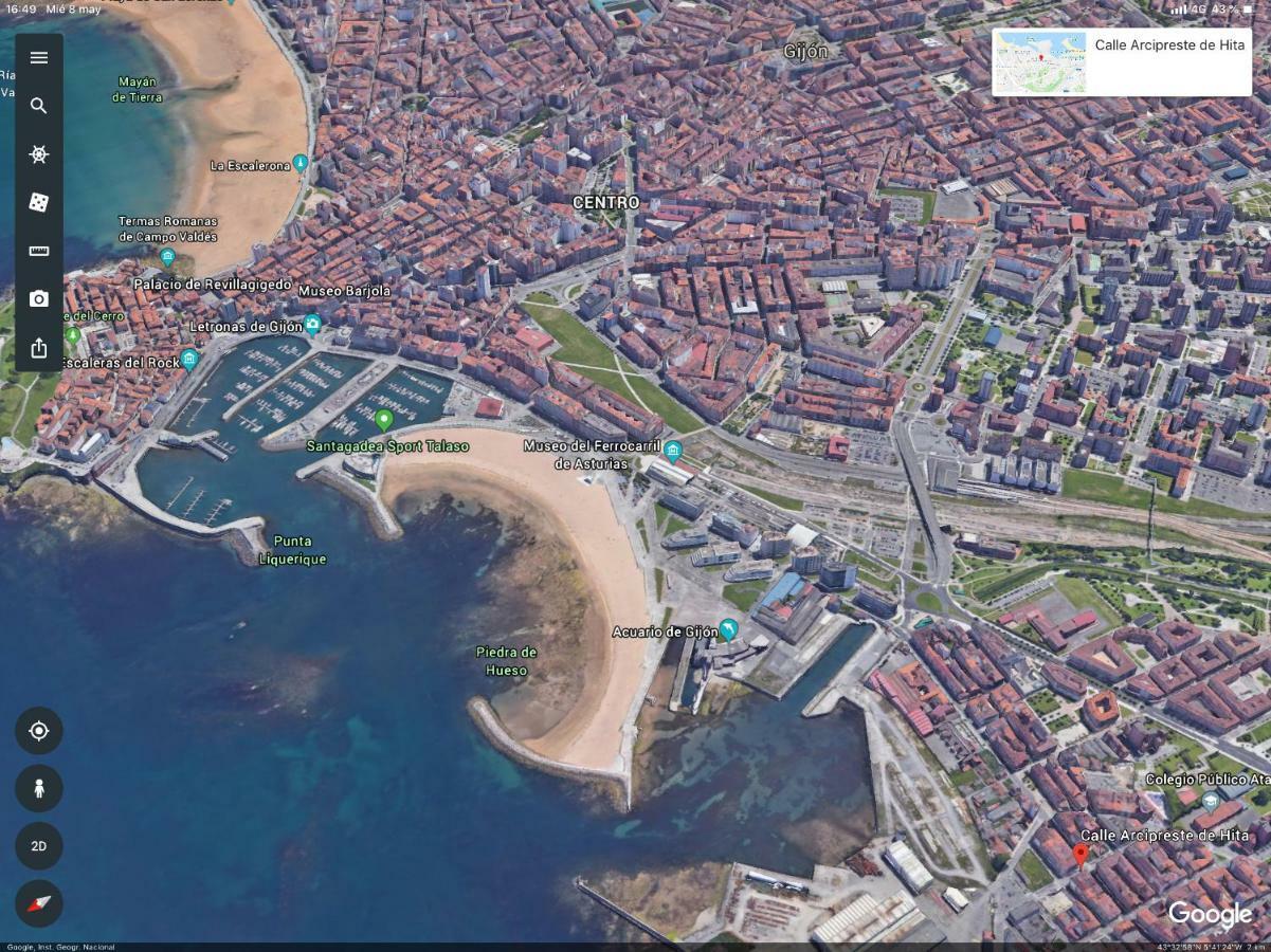 Acuarium 1 Apartment Gijon Bagian luar foto